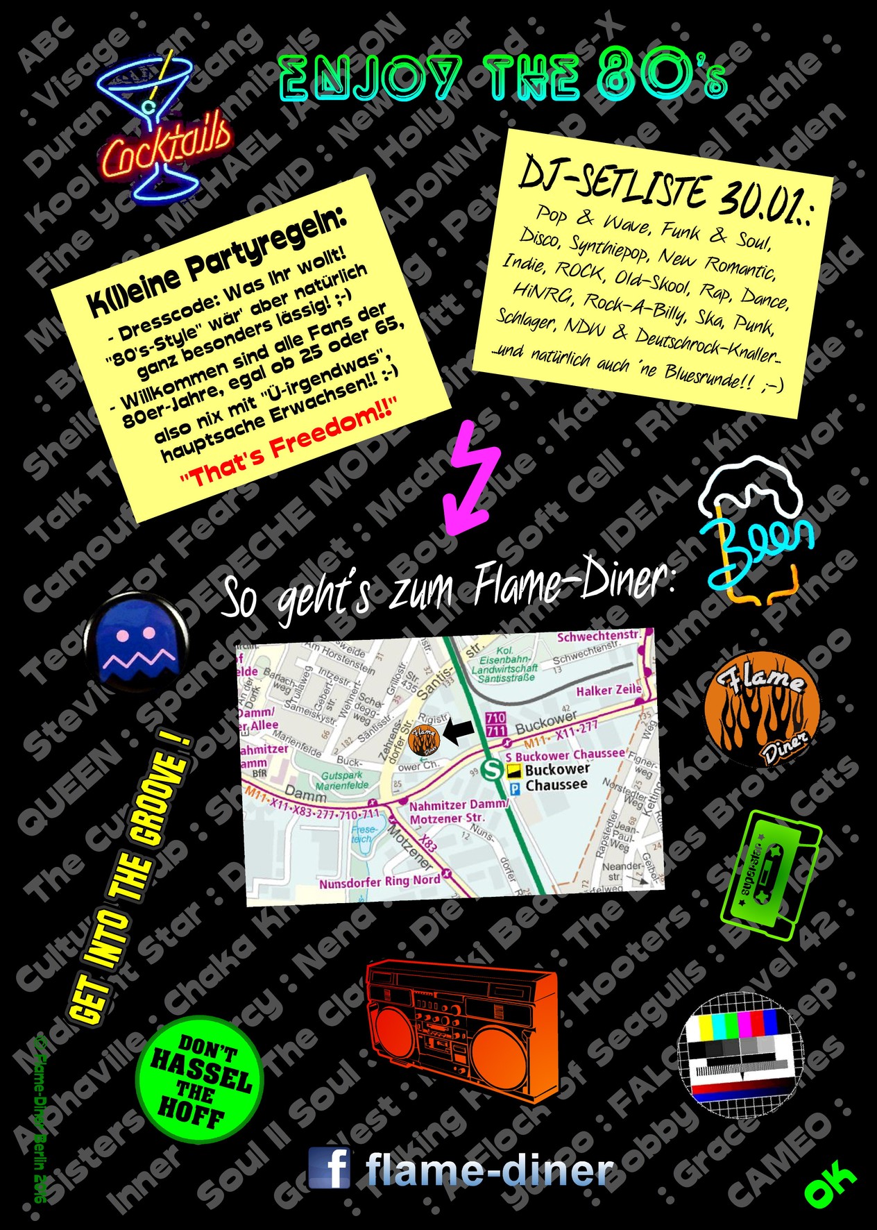 "Give Me The Night!" - Der Flyer